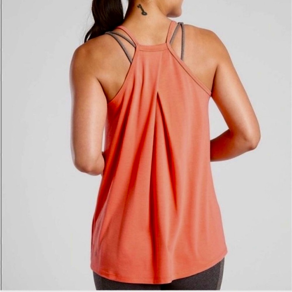 NWT Athleta Yin Tank in Coral, size Large